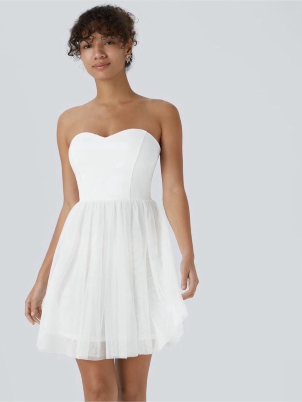 Mesh/tulle Mini Dress